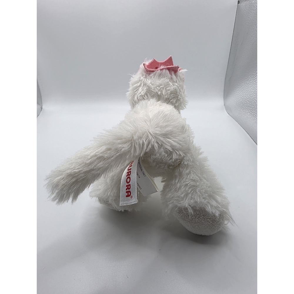 Aurora Princess Kitty Cat White Plush 7" Stuffed Animal Toy Pink Crown 2018 - Picture 3 of 7